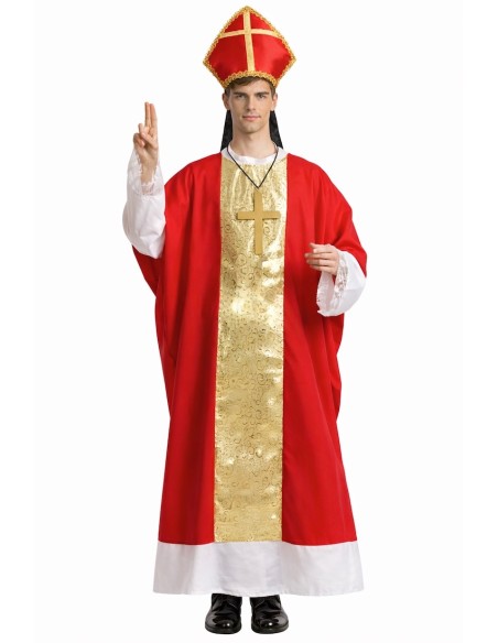 Déguisement d’évêque taille L - de haute qualité, idéal pour le carnaval, les fêtes à thème et les événements spéciaux
